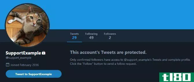 what is twitter protected account