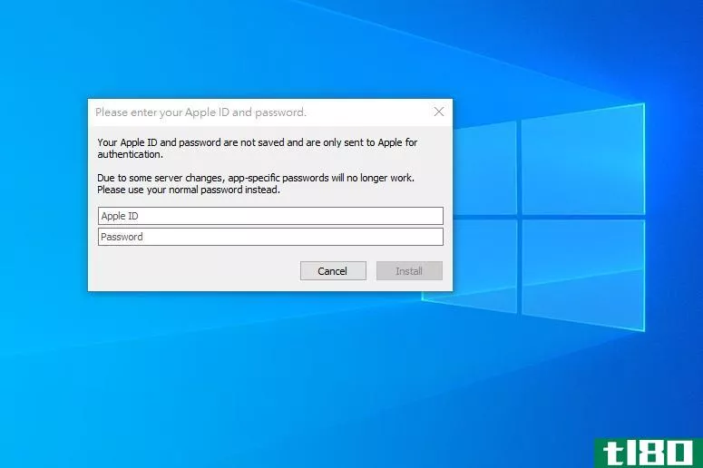 Screenshot of using AltStore on a Windows computer
