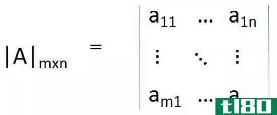 矩阵(matrix)和行列式(determinant)的区别