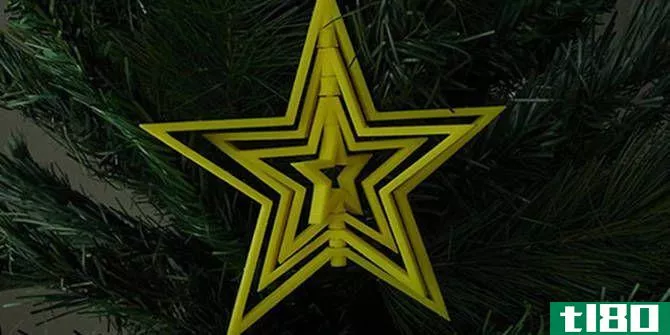 3D printed spinning Christmas star