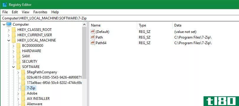 Windows Registry Example