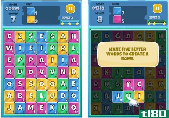Free Online Word Games - Word Bites