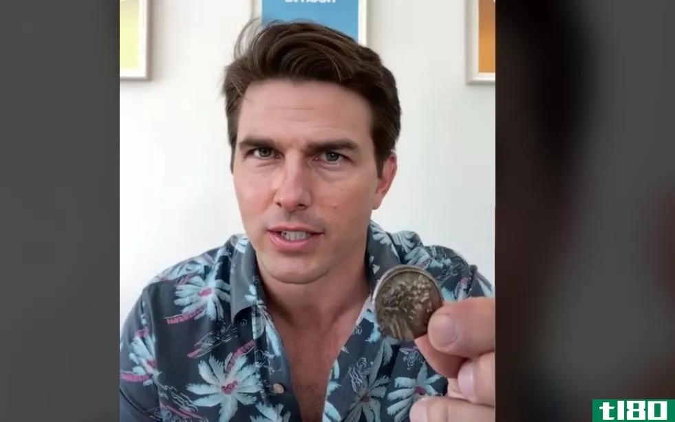 Deepfake Tom Cruise magic trick