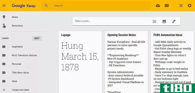 issues with google products - google keep