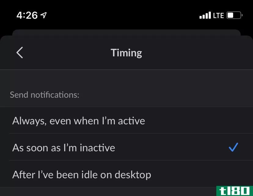 Slack Notification Timing