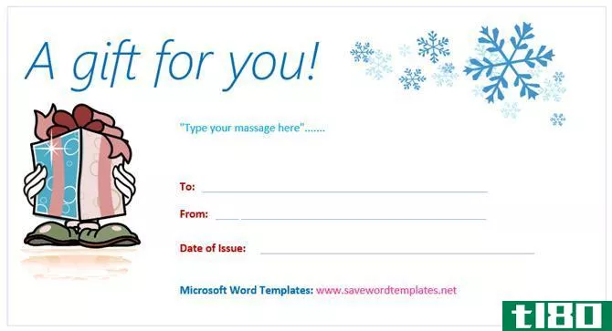 gift certificate templates microsoft office snowflake