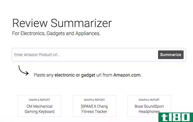 Paste any electronic or gadget url from Amazon.com