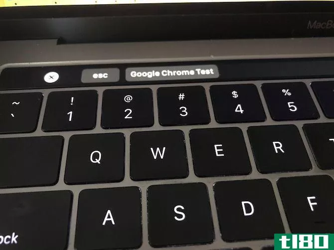 google chrome supports mac touch bar