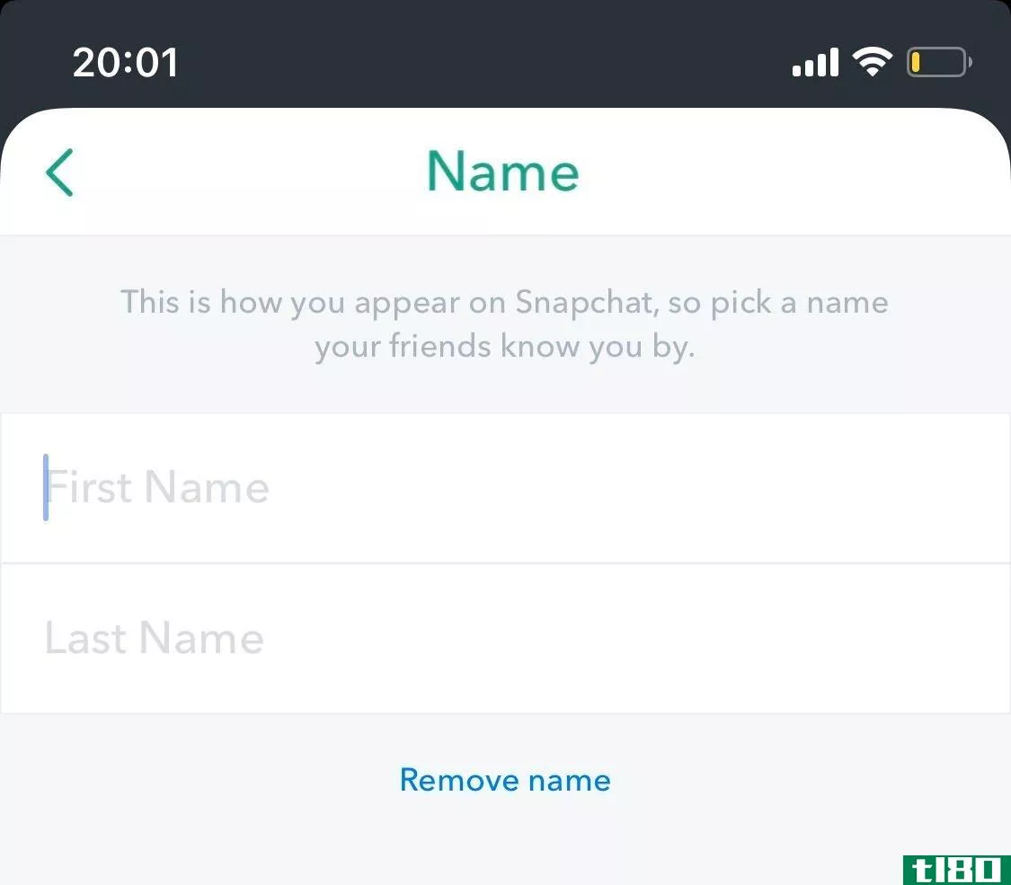 snapchat personal details