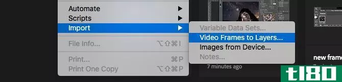 make gif in photoshop from video