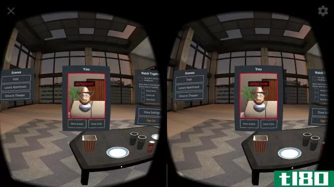 Is It Worth Watching Plex in Virtual Reality? - Avatar-room-change