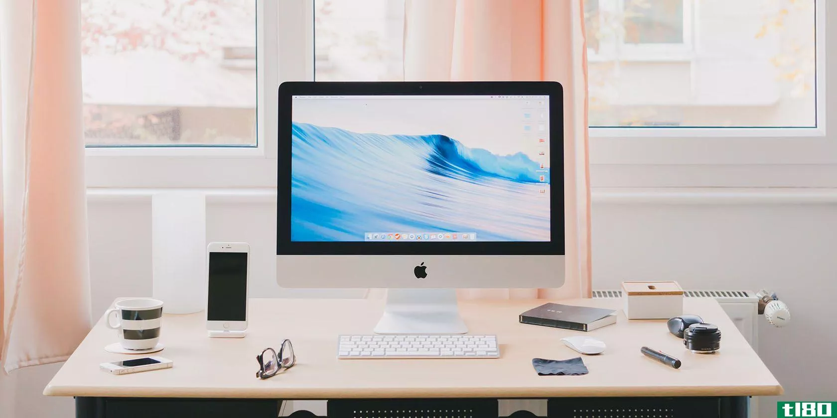 iMac on a desk.