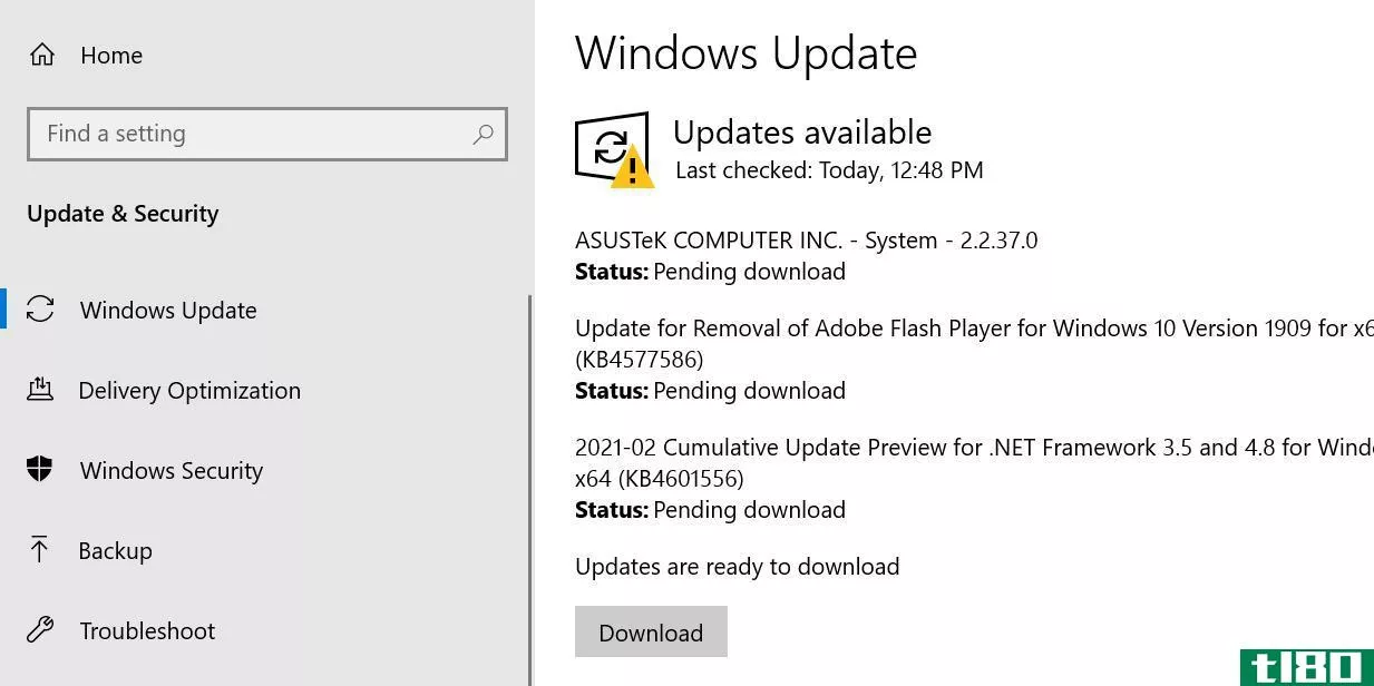 Update the Windows OS