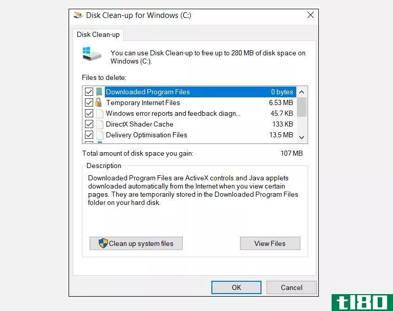 windows free space disk clean up