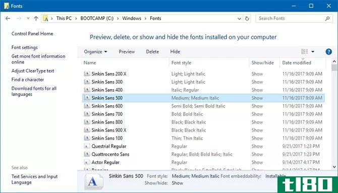Windows 10 Fonts System Folder
