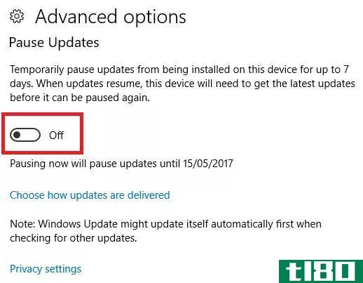 windows 10 defer updates