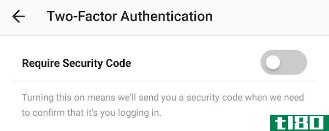 instagram two-factor authentication