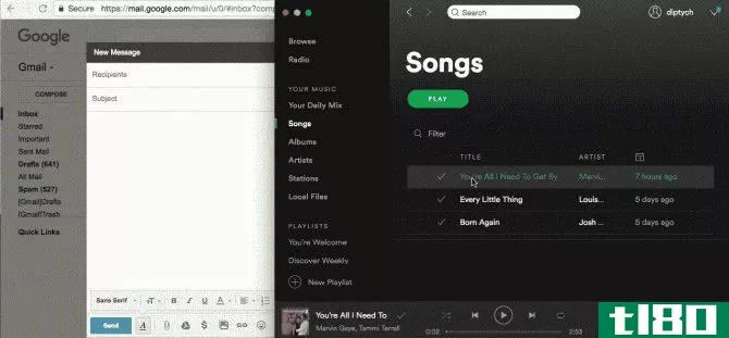 spotify drag and drop