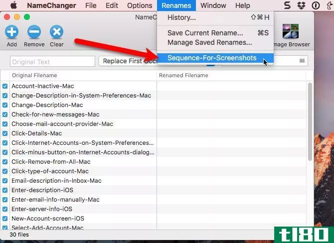 use saved rename namechanger mac