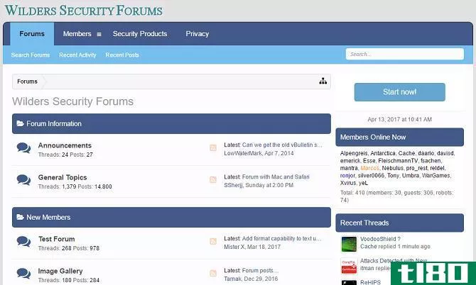 wilders security forums