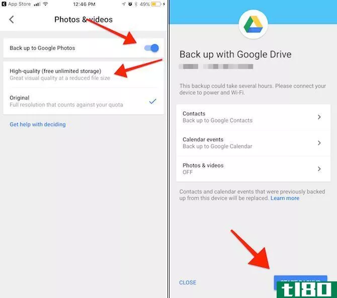 iphone to android Google Drive app 14