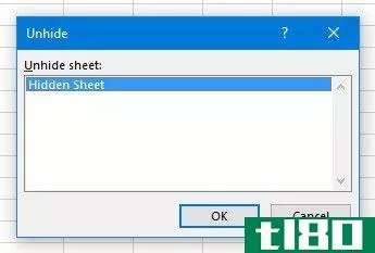 excel list of hidden sheets