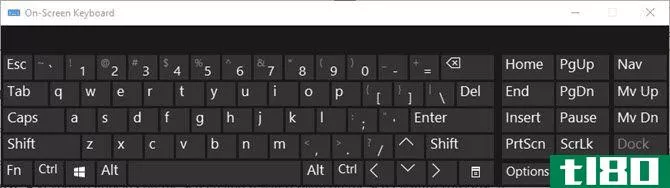 Windows 10 On-screen keyboard