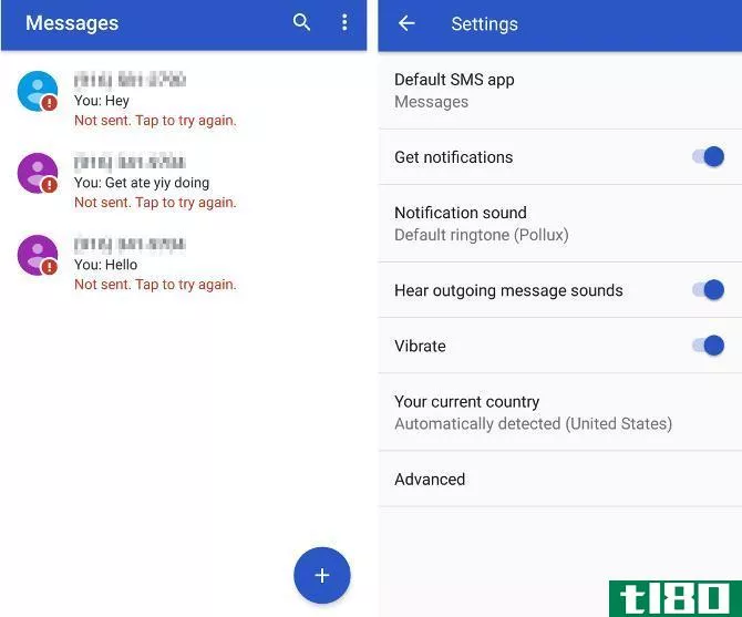 android messages app example