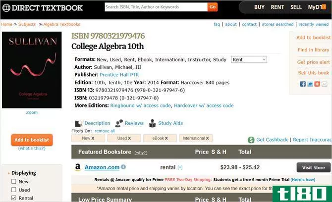 direct textbook rentals