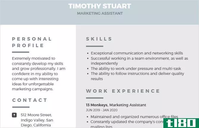 canva modern professional resume template