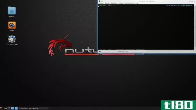 Nutyx with a GUI