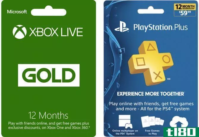 xbox live gold playstation plus