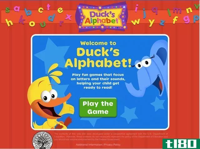 Educational Game for Kids -- Duck's Alphabet