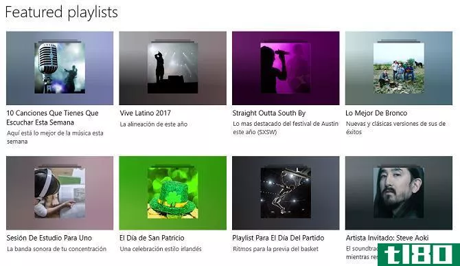 groove music playlists