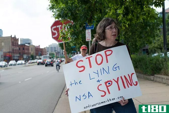 people protest spying and privacy