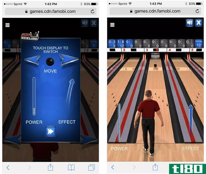 Classic Bowling Mobile Browser