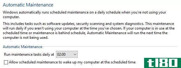 windows 10 automatic maintenance