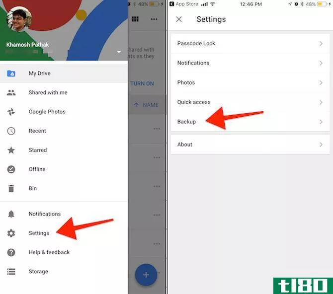 iphone to android Google Drive app 11