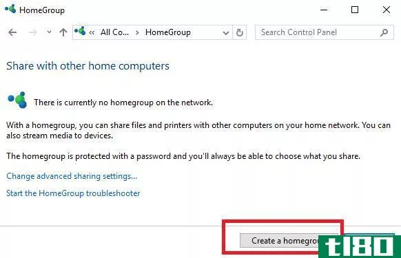 create homegroup windows 10