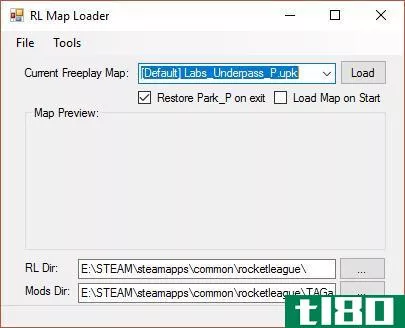 rocket league map loader mod