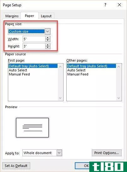 Microsoft Word - Set Index Card Size
