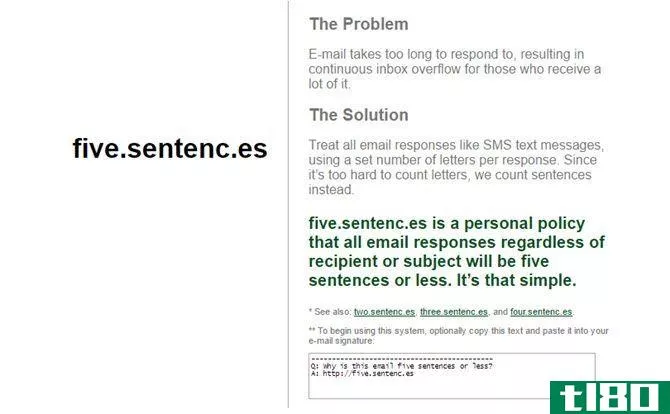 Five Sentences