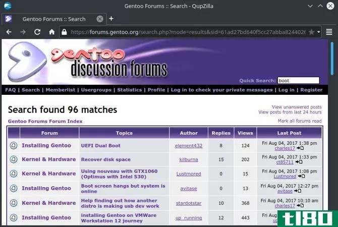 gentoo forum search