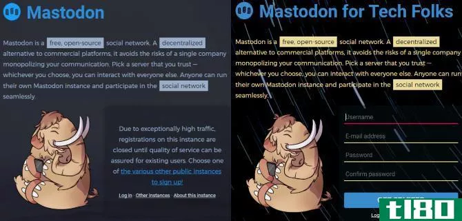 social network mastodon signup