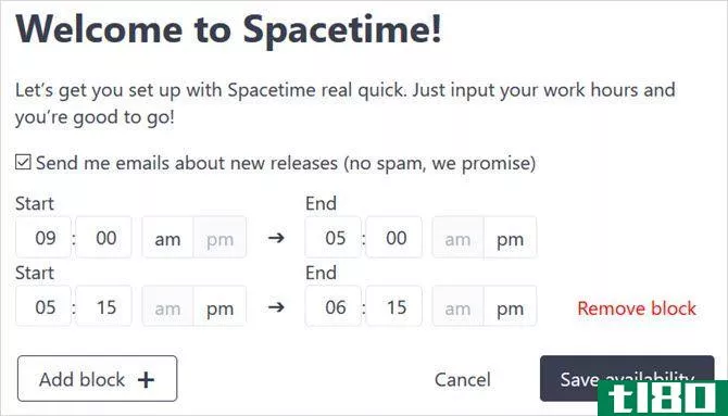 spacetime bot slack