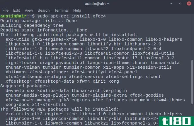 XFCE desktop linux
