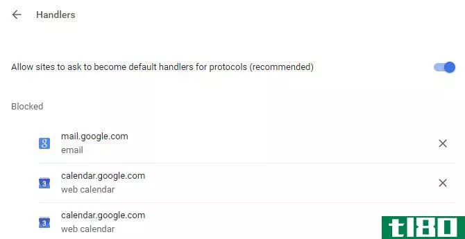Allow sites to ask to become default handlers for protocols in Gmail.