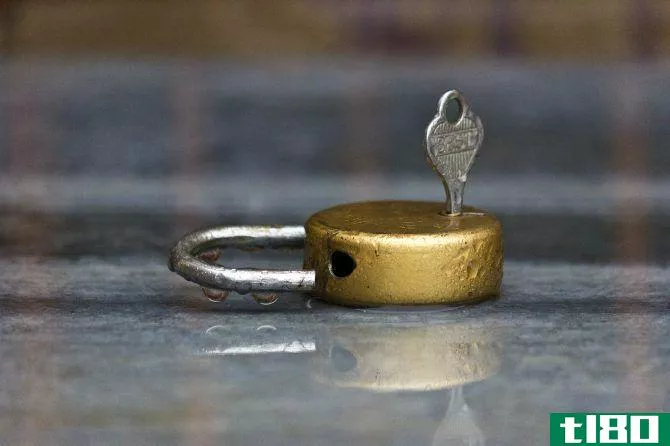 key in old lock
