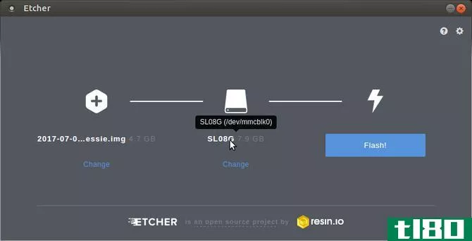 linux raspberry pi setup etcher config