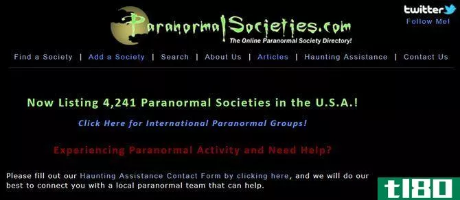 paranormal societies